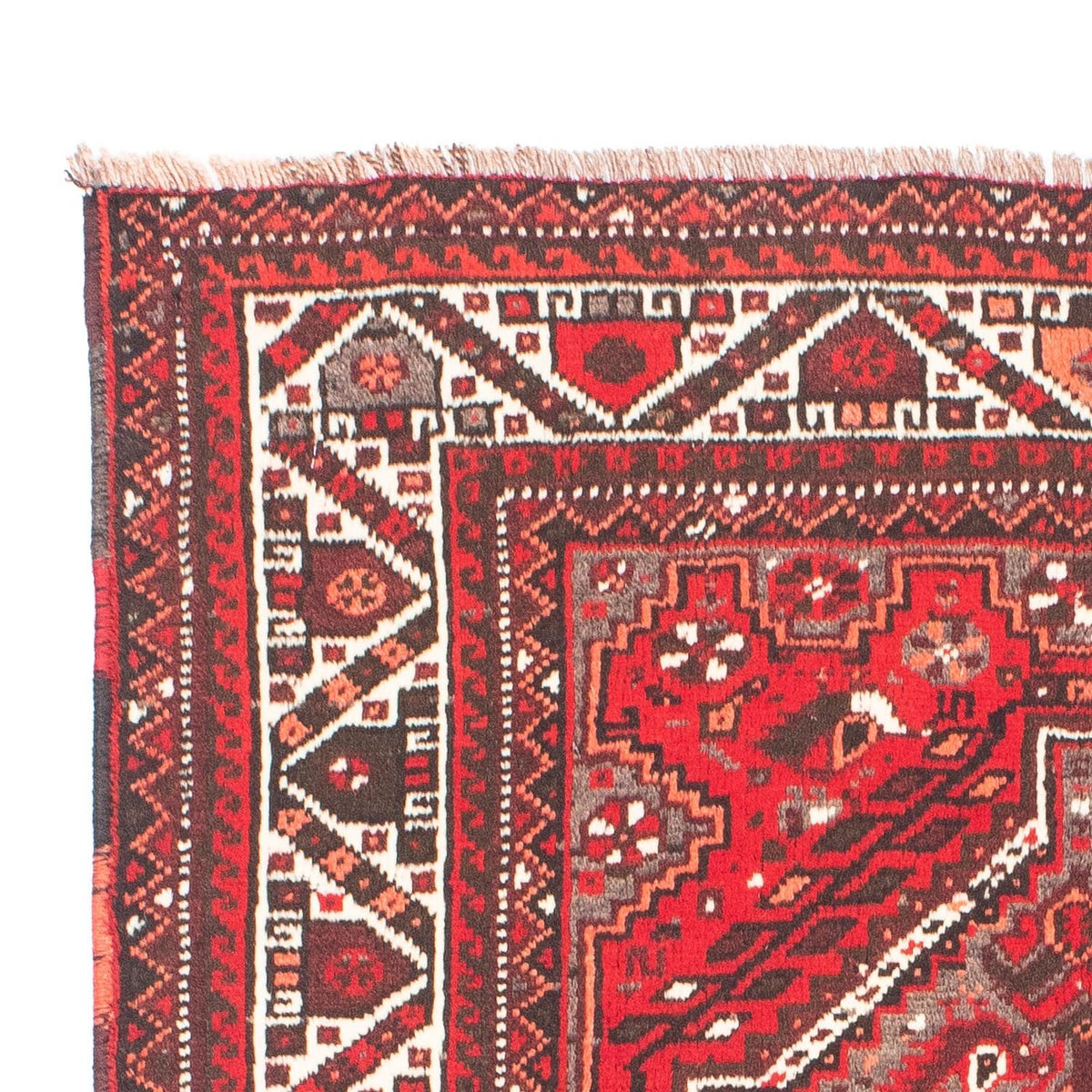 Alfombra persa - Nómada - 165 x 110 cm - rojo oscuro