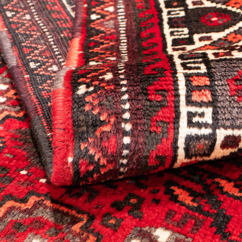 Alfombra persa - Nómada - 165 x 110 cm - rojo oscuro