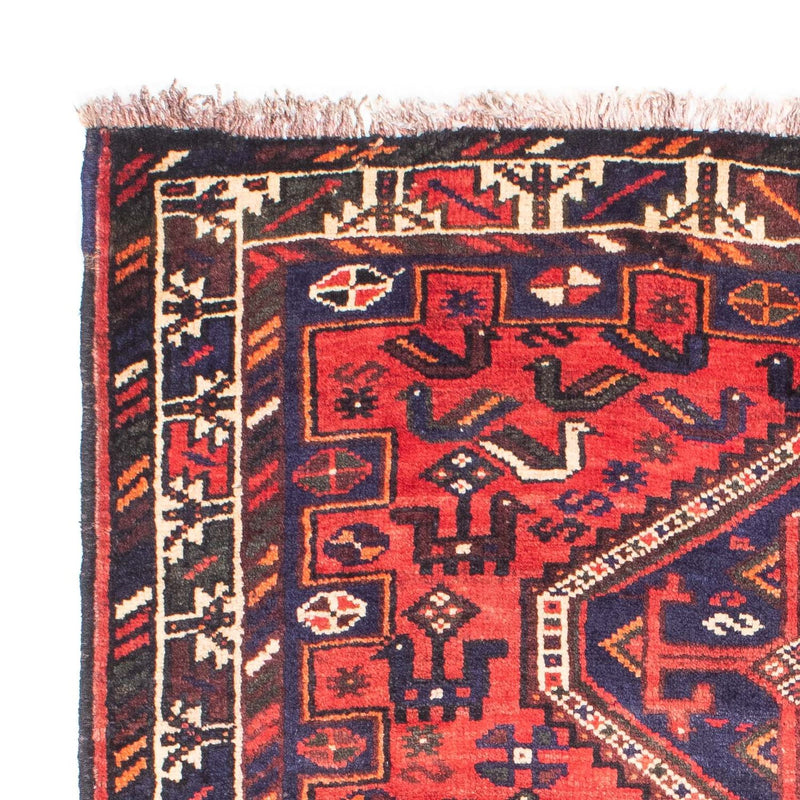 Alfombra persa - Nómada - 162 x 110 cm - rojo claro