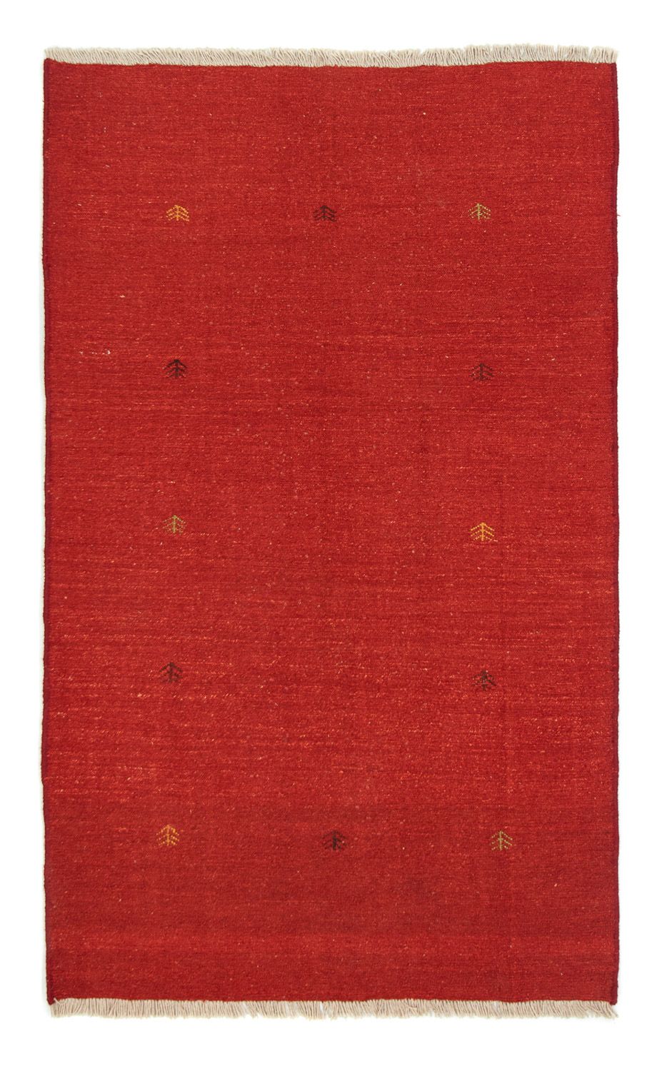 Alfombra Gabbeh - Persa - 196 x 120 cm - rojo