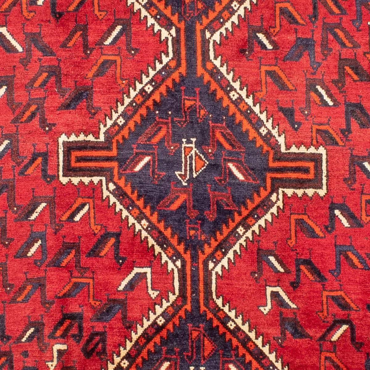 Alfombra persa - Nómada - 300 x 215 cm - rojo oscuro