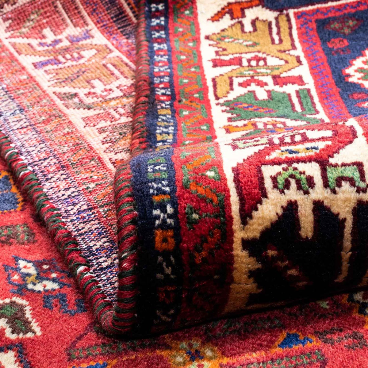 Alfombra persa - Nómada - 270 x 170 cm - rojo oscuro