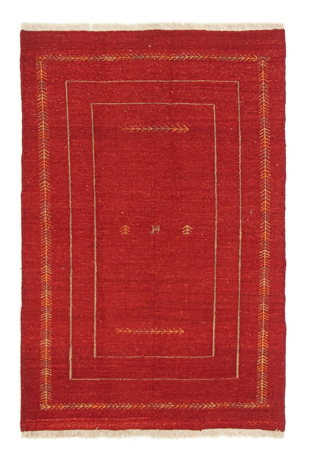 Alfombra Gabbeh - Persa - 170 x 112 cm - rojo