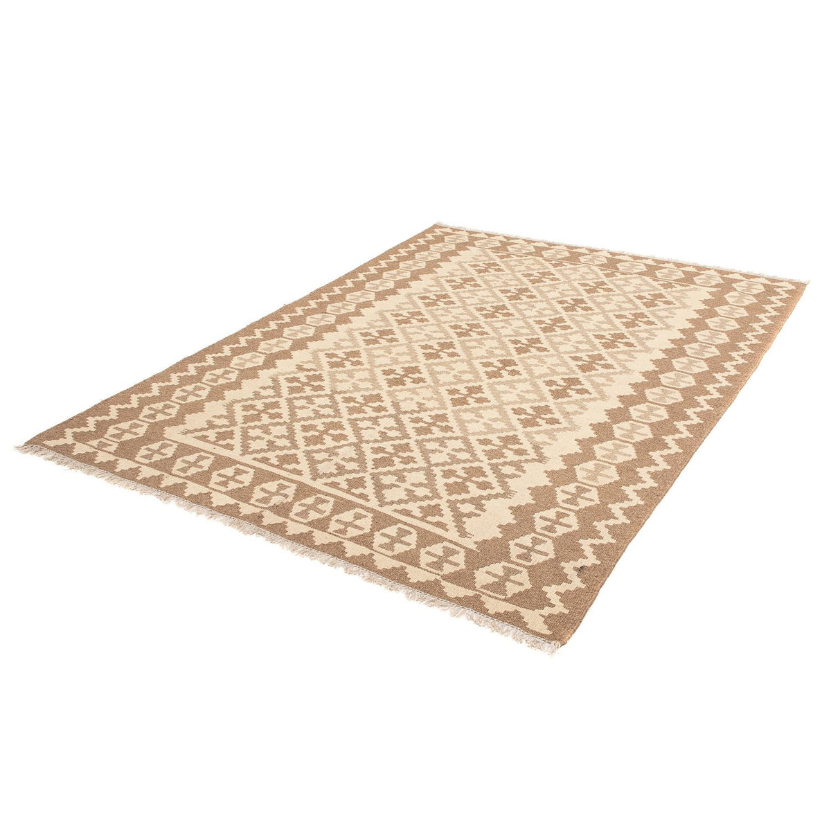 Alfombra Kelim - Oriental - 211 x 153 cm - marrón claro