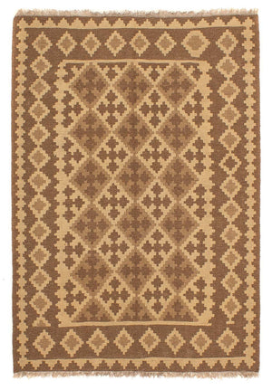Alfombra Kelim - Oriental - 190 x 145 cm - marrón claro