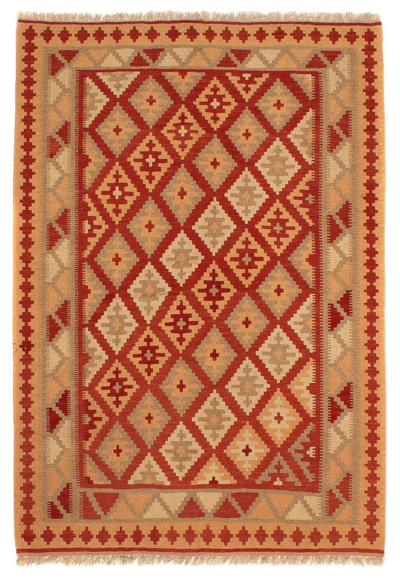 Alfombra Kelim - Oriental - 200 x 148 cm - rojo