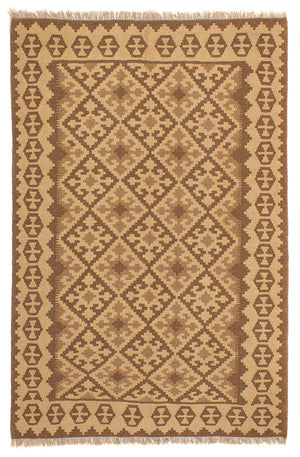 Alfombra Kelim - Oriental - 205 x 153 cm - marrón claro
