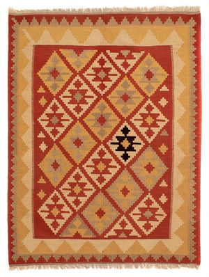 Alfombra Kelim - Oriental - 198 x 150 cm - rojo
