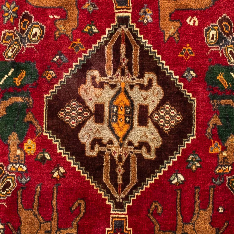 Alfombra persa - Nómada - 271 x 170 cm - rojo oscuro
