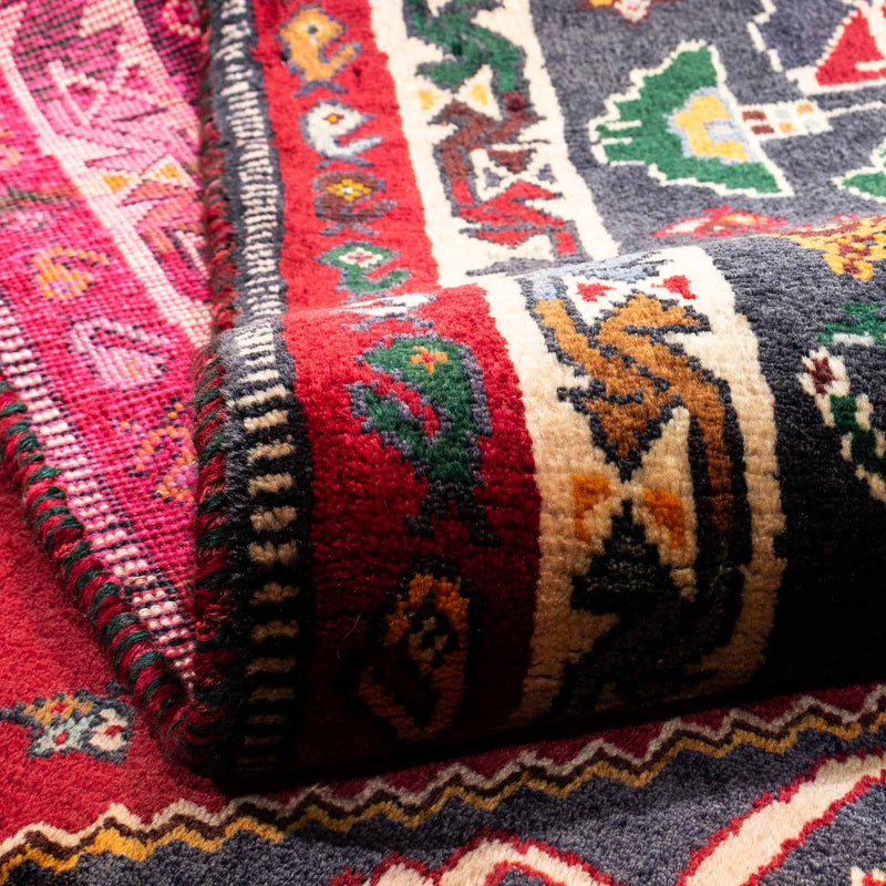 Alfombra persa - Nómada - 271 x 170 cm - rojo oscuro