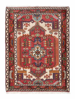 Alfombra persa - Nómada - 117 x 88 cm - rojo