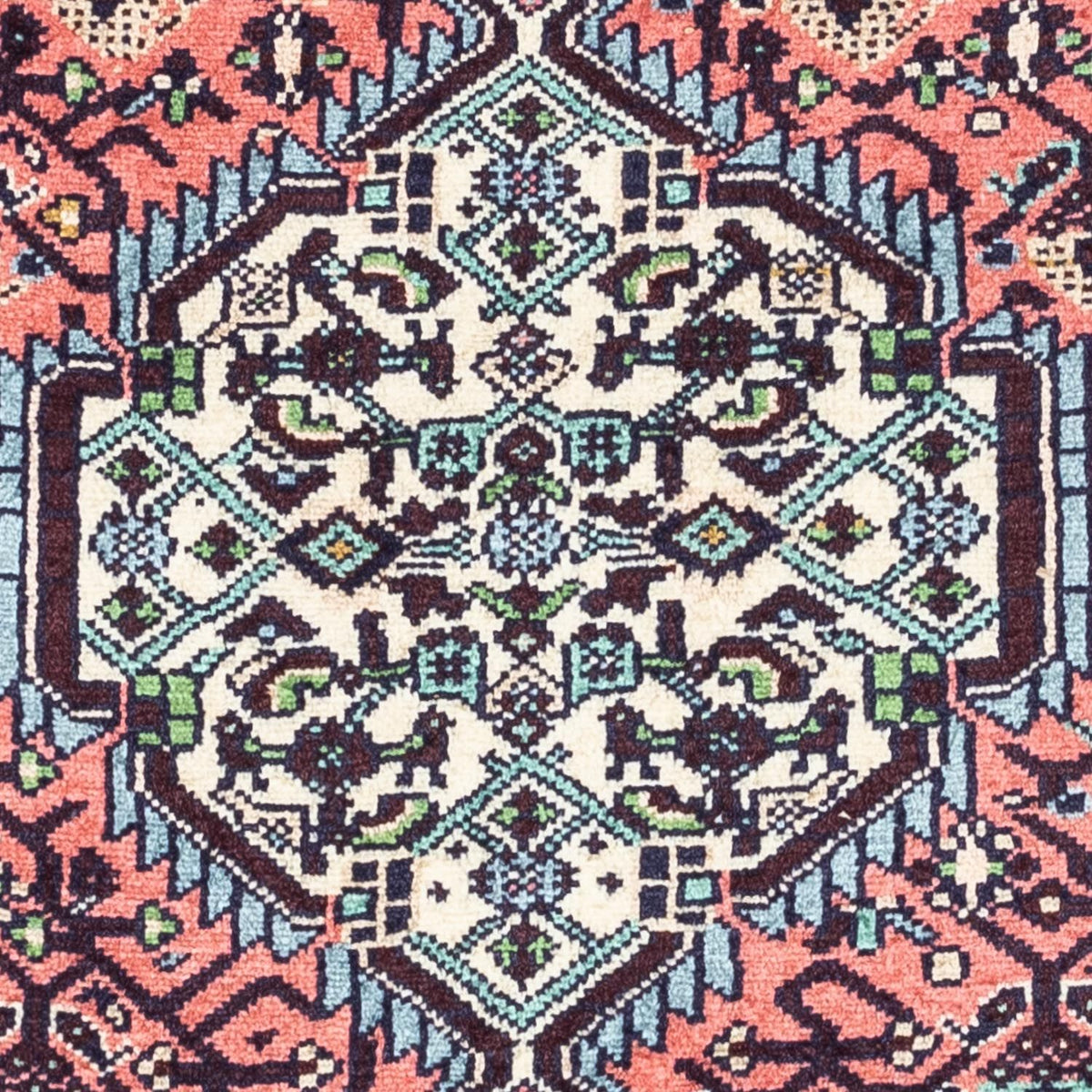 Alfombra persa - Nómada - 118 x 85 cm - rojo claro