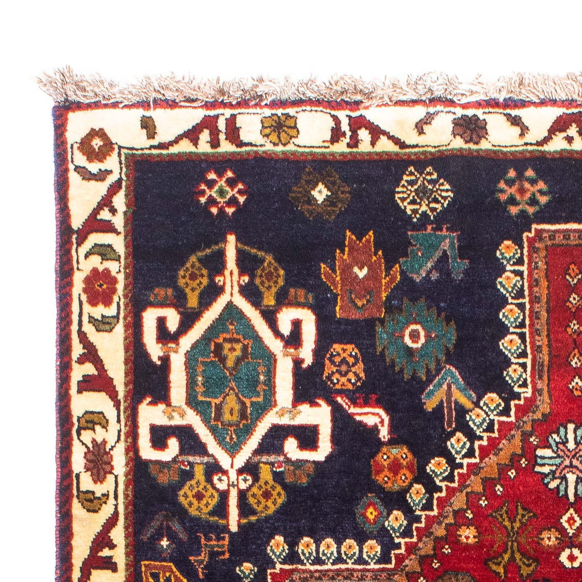 Alfombra persa - Nómada - 190 x 120 cm - rojo oscuro