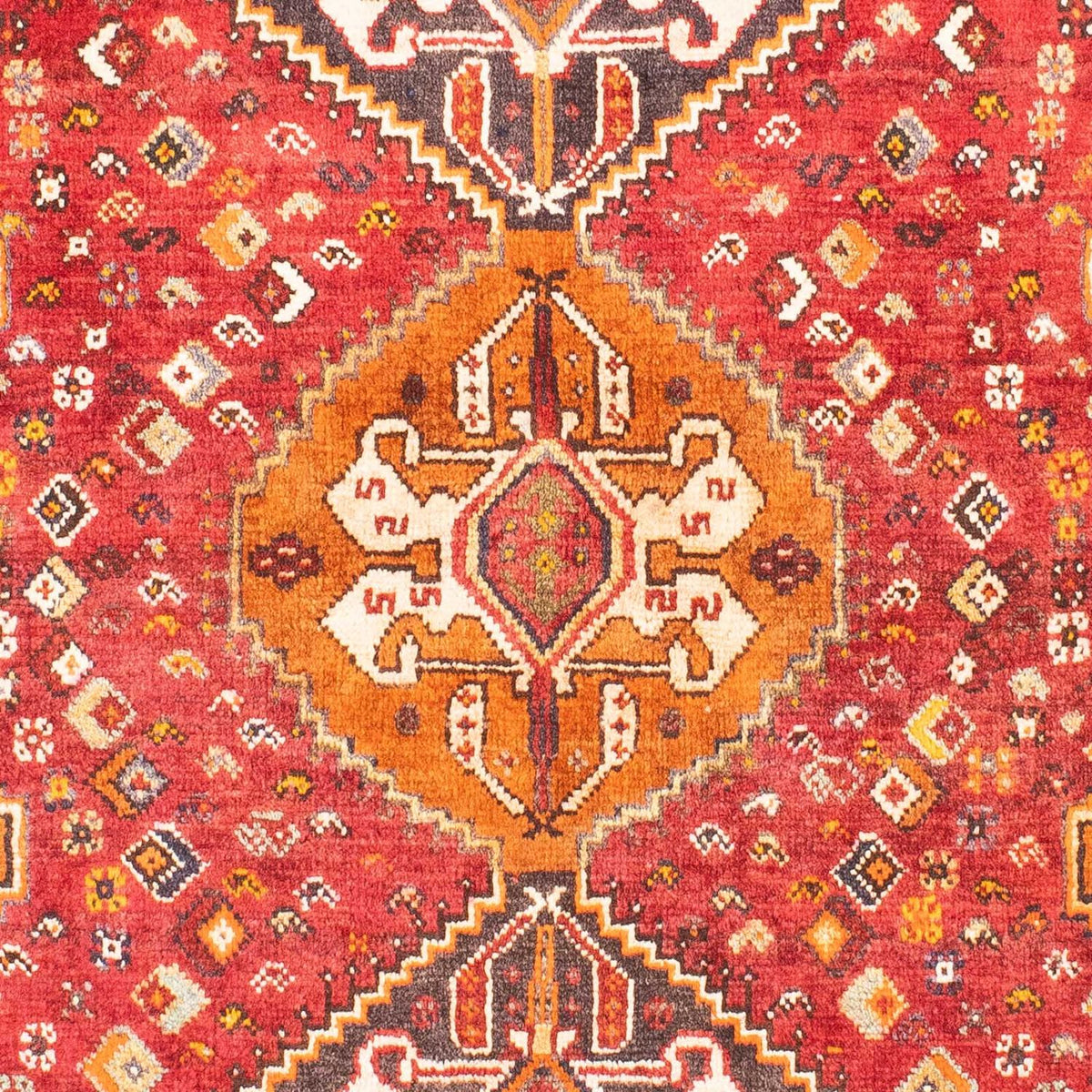 Alfombra persa - Nómada - 158 x 118 cm - rojo oscuro