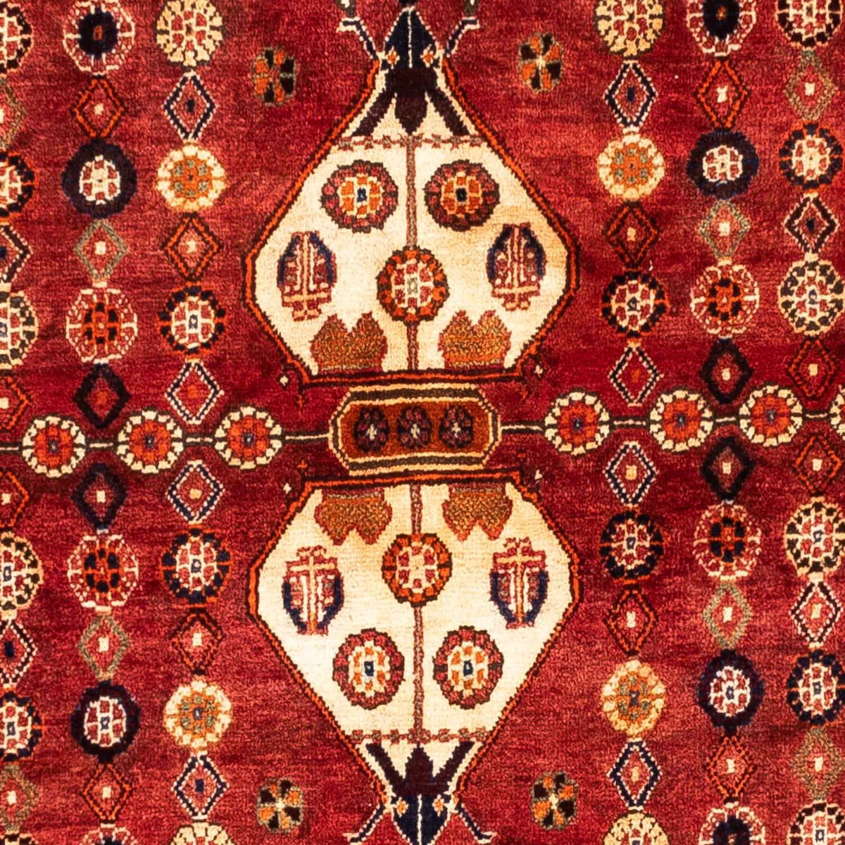 Alfombra persa - Nómada - 270 x 175 cm - rojo oscuro