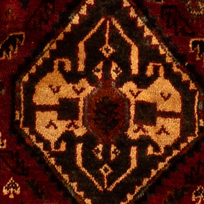 Alfombra persa - Nómada - 250 x 185 cm - rojo oscuro