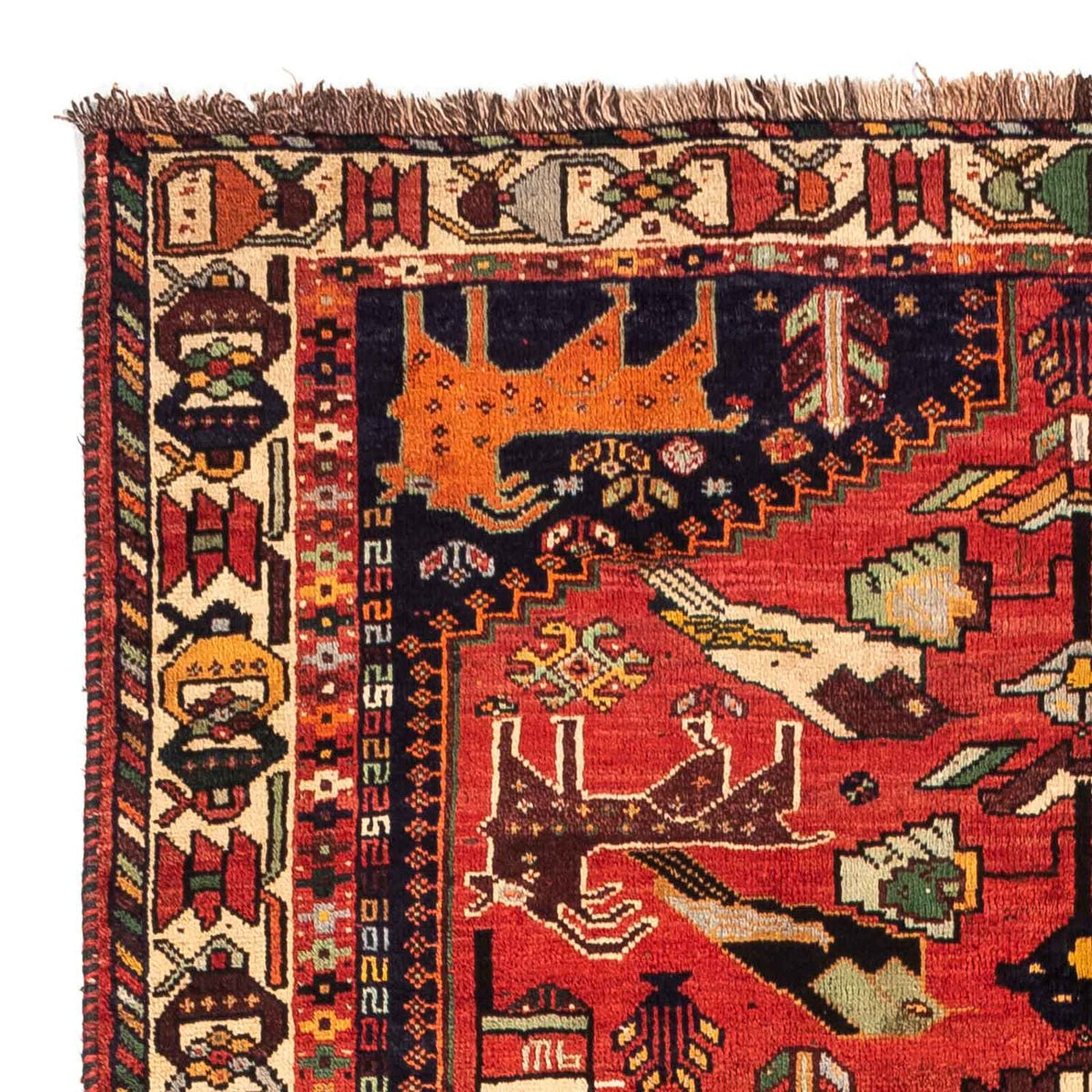 Alfombra persa - Nómada - 265 x 182 cm - rojo oscuro