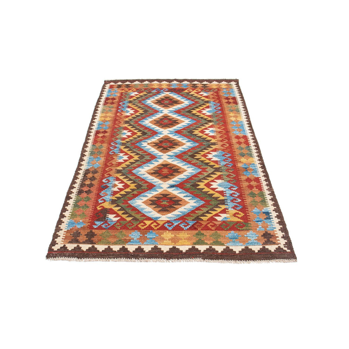 Alfombra Kelim - Oriental - 201 x 102 cm - multicolor