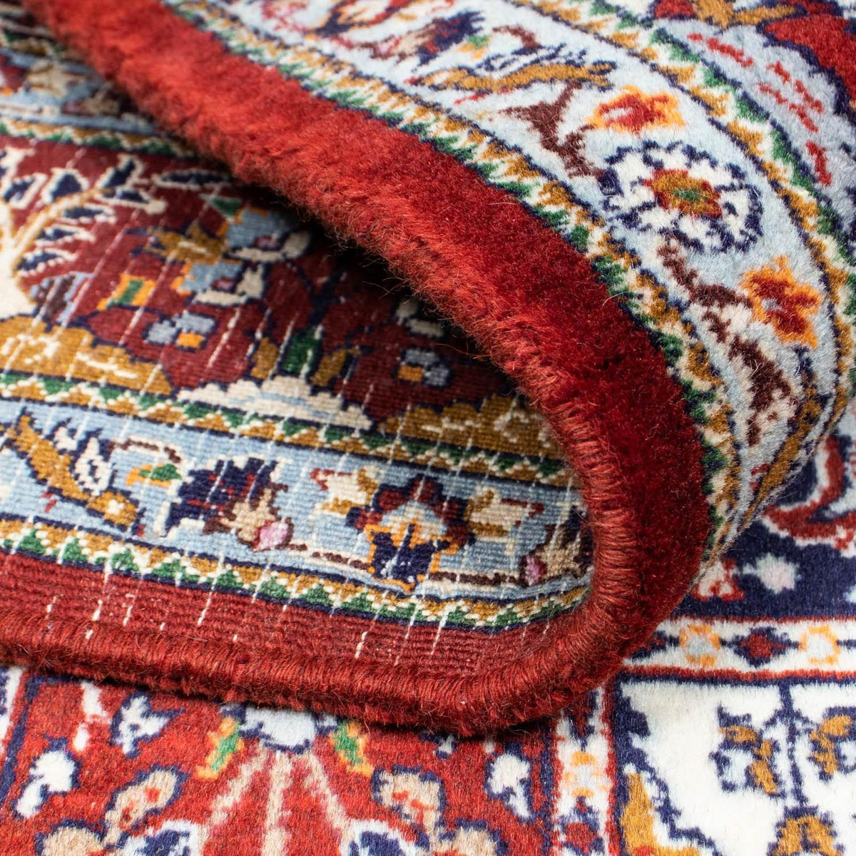 Alfombra persa - Clásica - 196 x 142 cm - rojo oscuro