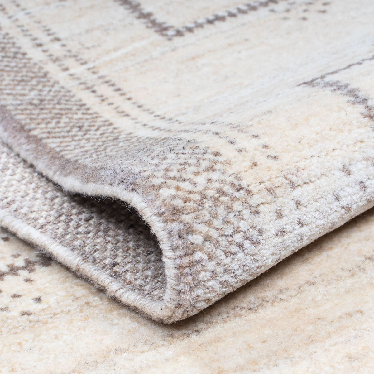 Alfombra de pasillo Alfombra Gabbeh - Loribaft Persa - 345 x 75 cm - beige
