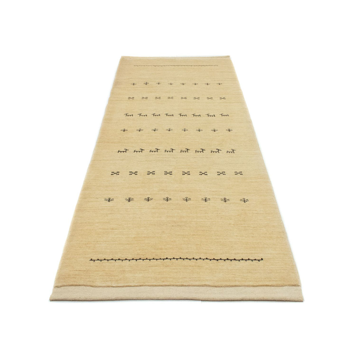 Alfombra de pasillo Alfombra Gabbeh - Persa - 255 x 85 cm - multicolor