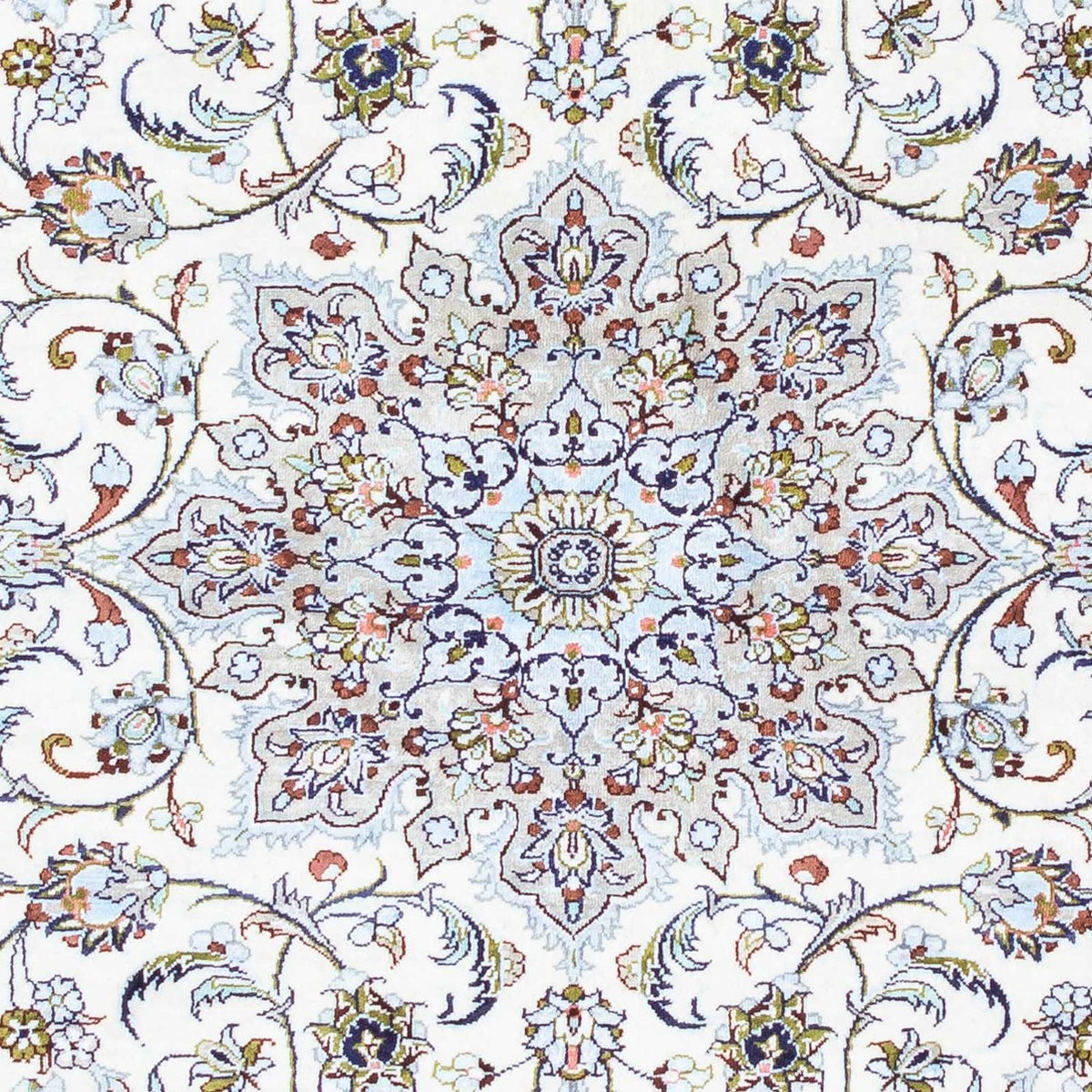 Alfombra persa - Ghom - 121 x 80 cm - beige