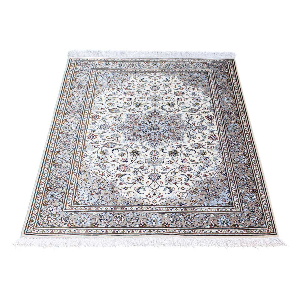 Alfombra persa - Ghom - 121 x 80 cm - beige