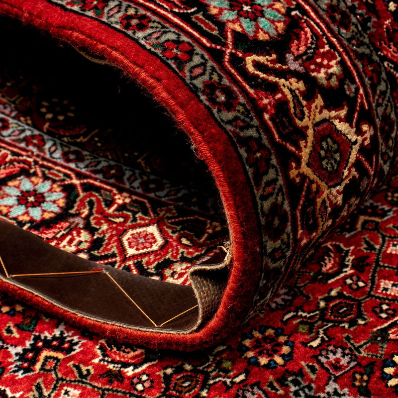 Alfombra de pasillo Alfombra persa - Bidjar - 290 x 82 cm - rojo oscuro