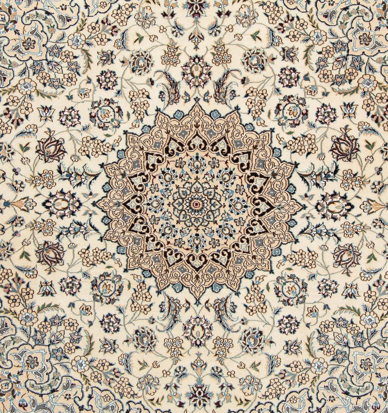 Alfombra Persa - Nain - Real cuadrado  - 202 x 201 cm - beige