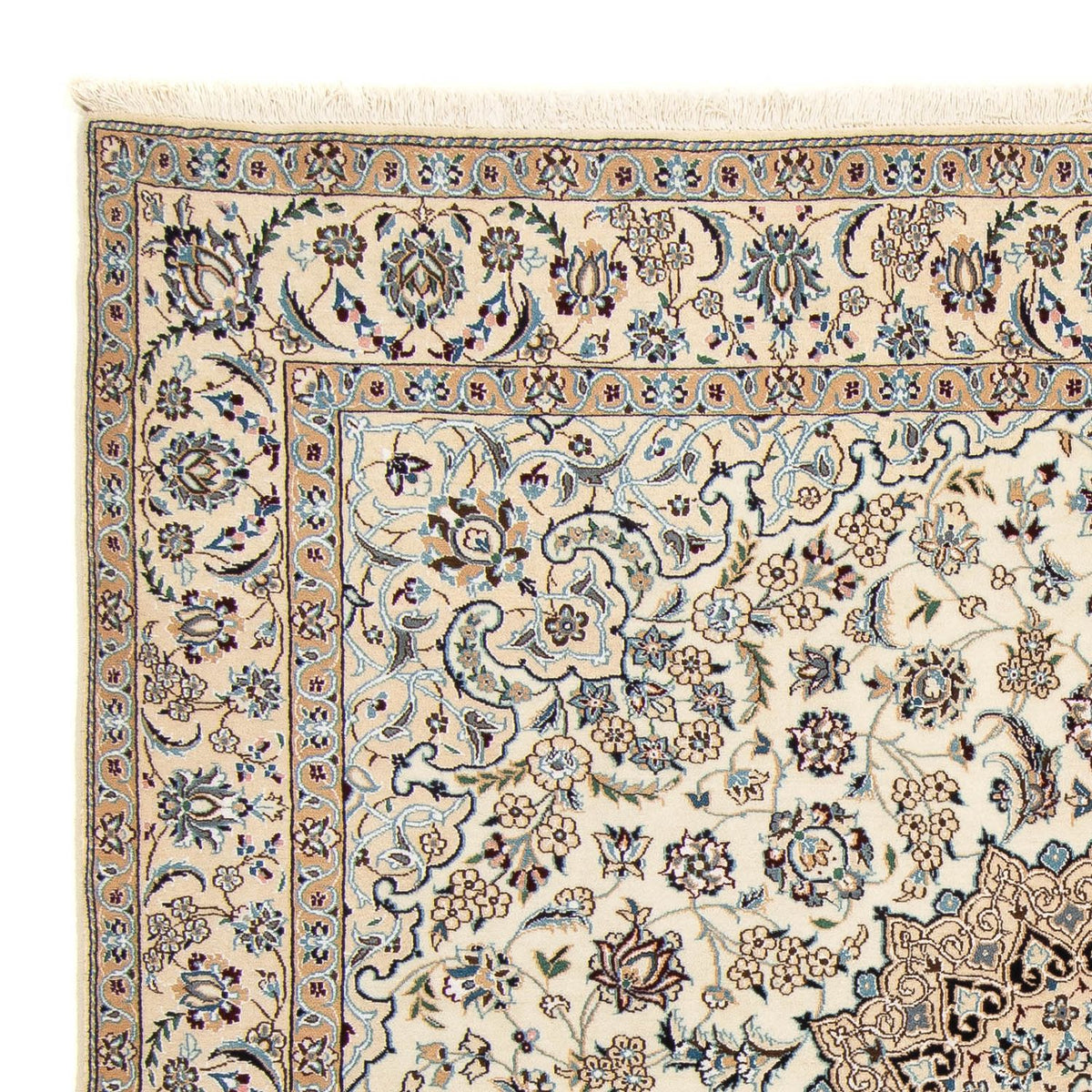 Alfombra Persa - Nain - Real cuadrado  - 202 x 201 cm - beige
