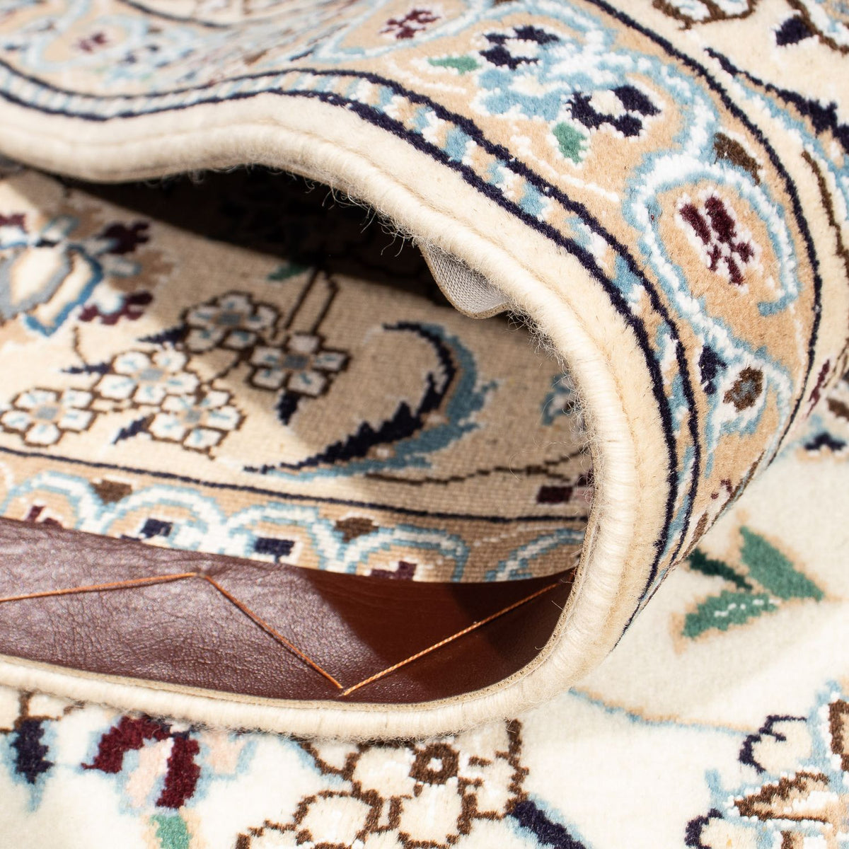 Alfombra Persa - Nain - Real cuadrado  - 202 x 201 cm - beige