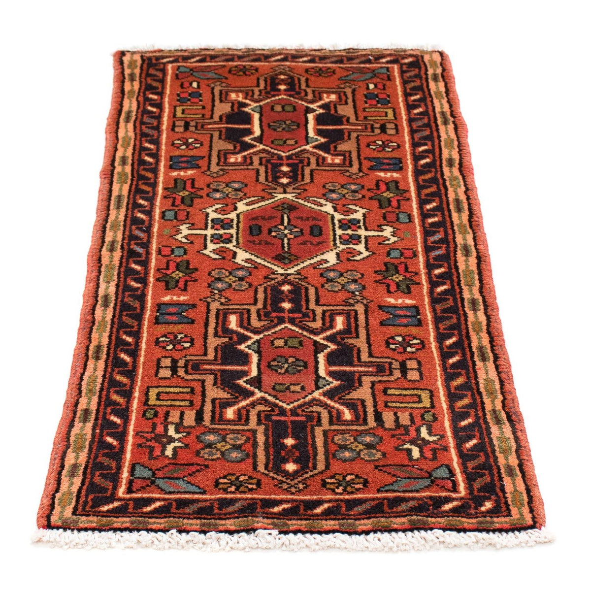 Alfombra persa - Nómada - 108 x 55 cm - marrón