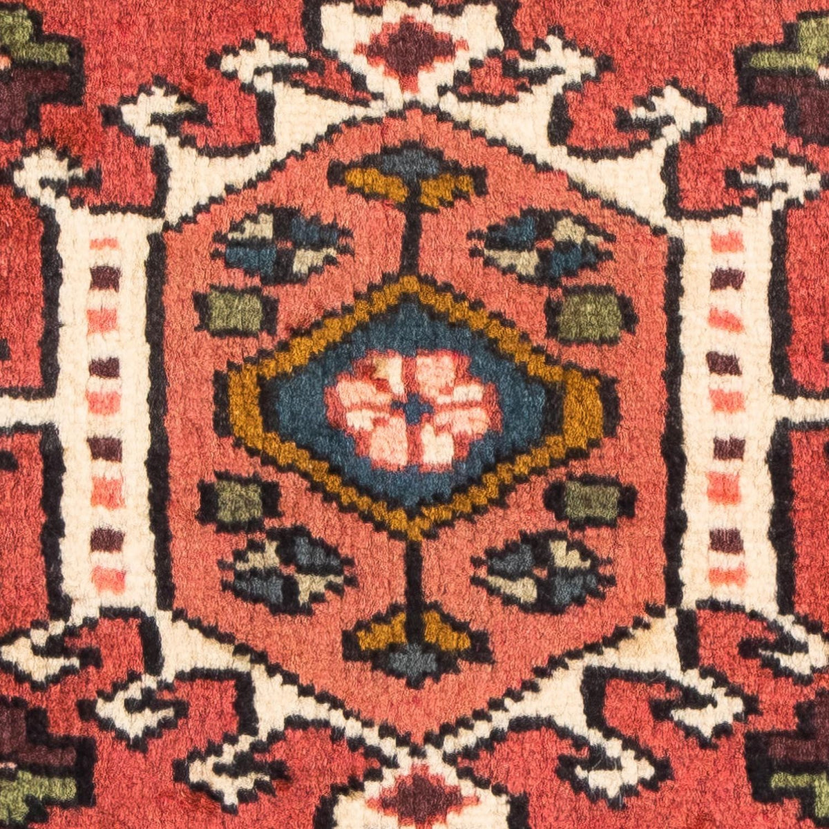 Alfombra persa - Nómada - 100 x 65 cm - rojo claro