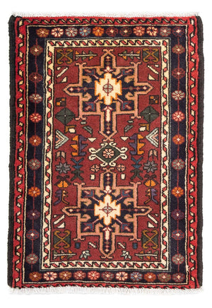 Alfombra persa - Nómada - 100 x 72 cm - marrón