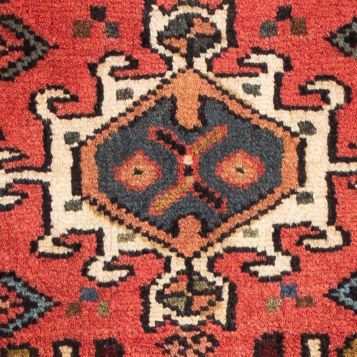 Alfombra persa - Nómada - 100 x 67 cm - rojo oscuro