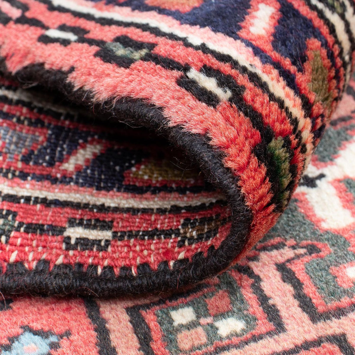 Alfombra persa - Nómada - 100 x 67 cm - rojo oscuro