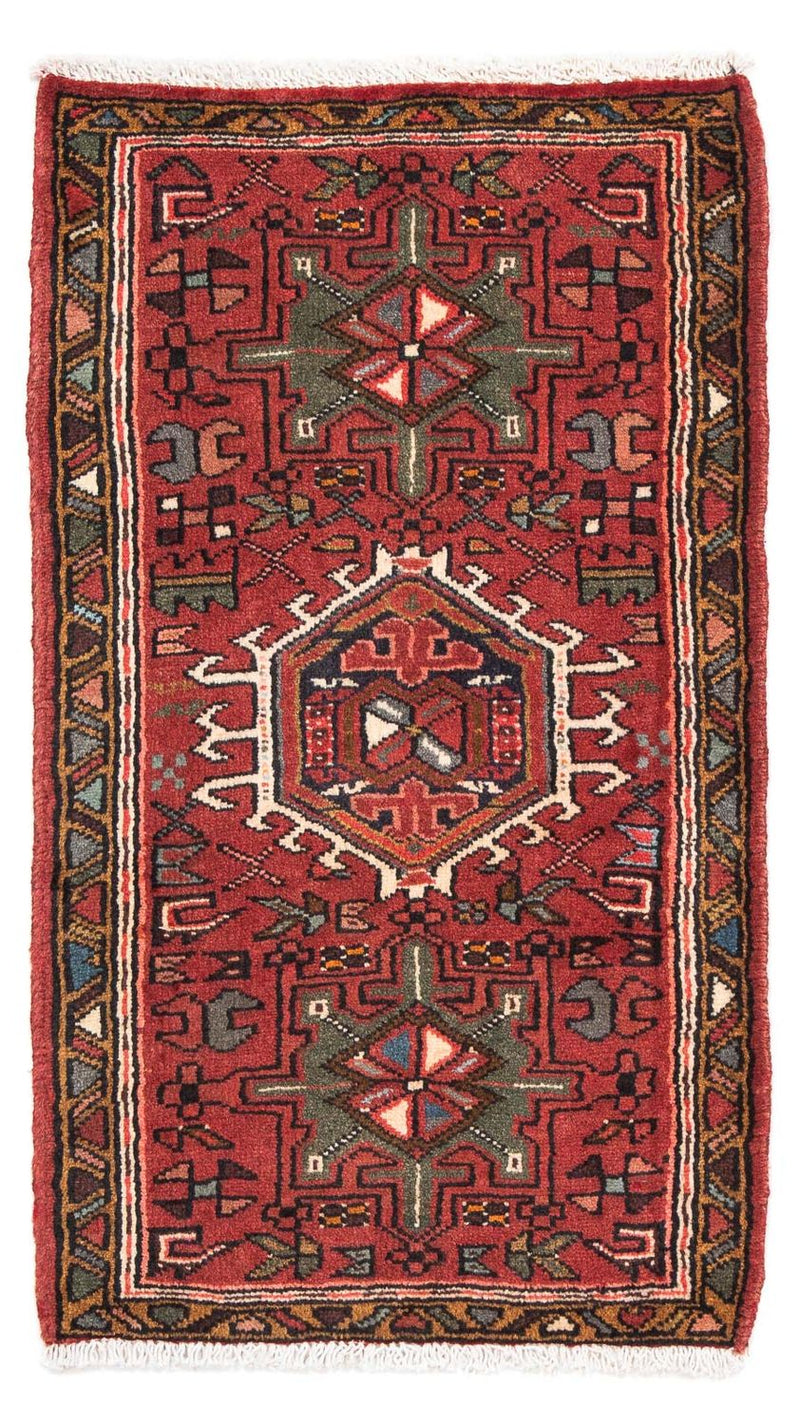 Alfombra persa - Nómada - 105 x 60 cm - rojo oscuro