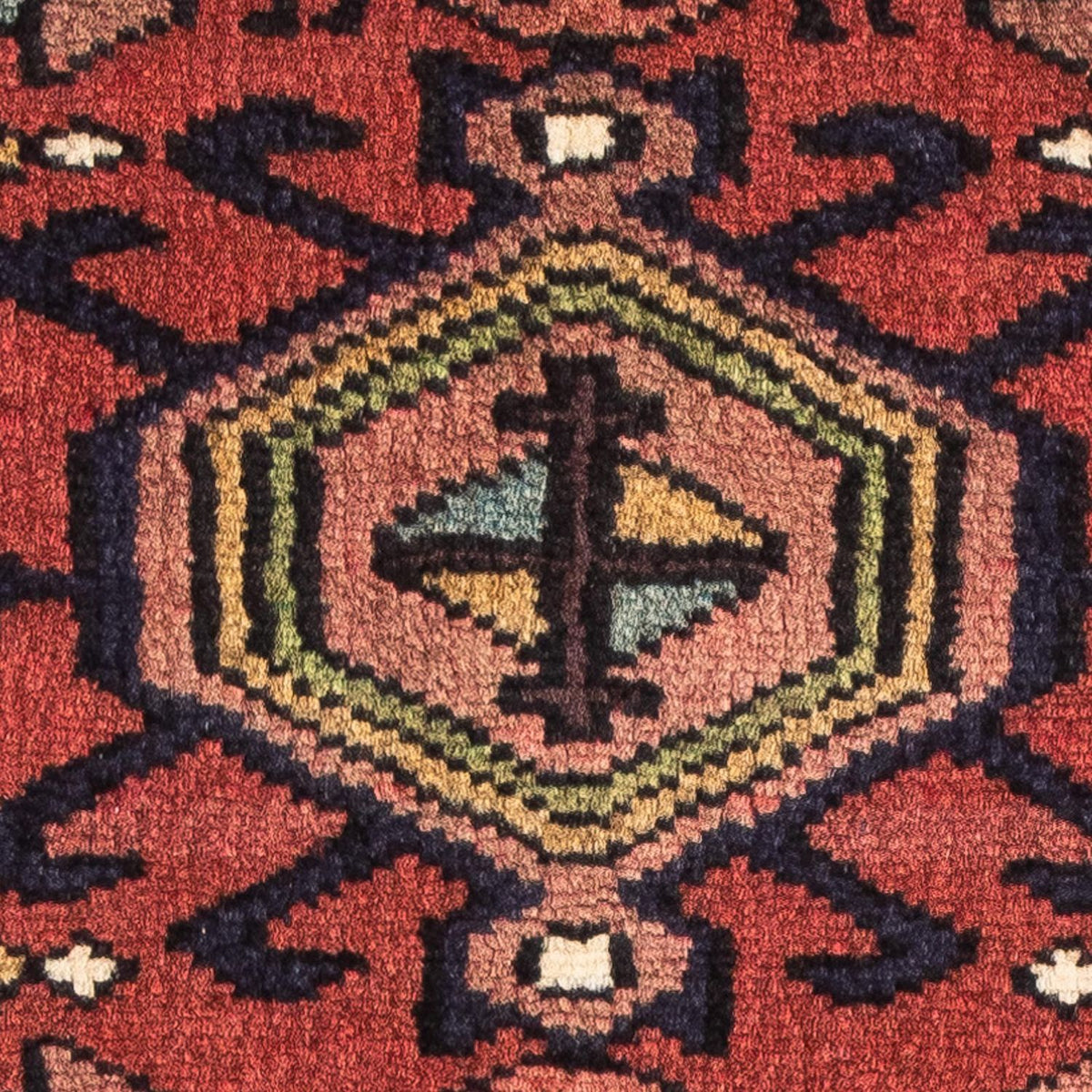 Alfombra persa - Nómada - 105 x 65 cm - rojo oscuro
