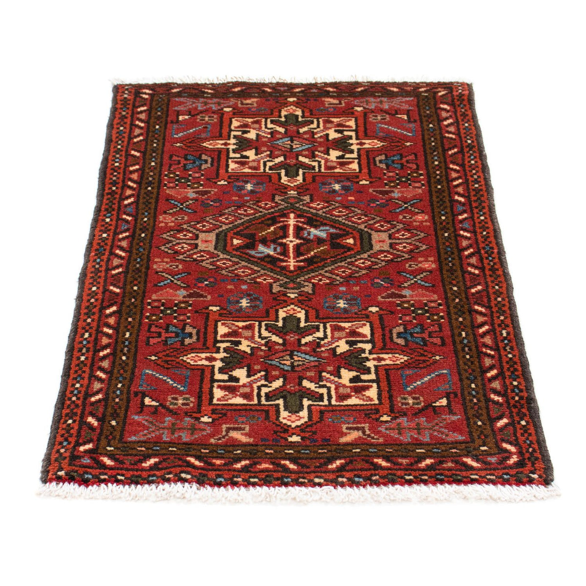 Alfombra persa - Nómada - 108 x 65 cm - rojo oscuro