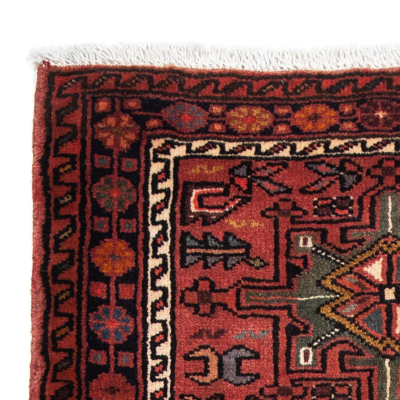 Alfombra persa - Nómada - 110 x 77 cm - rojo oscuro