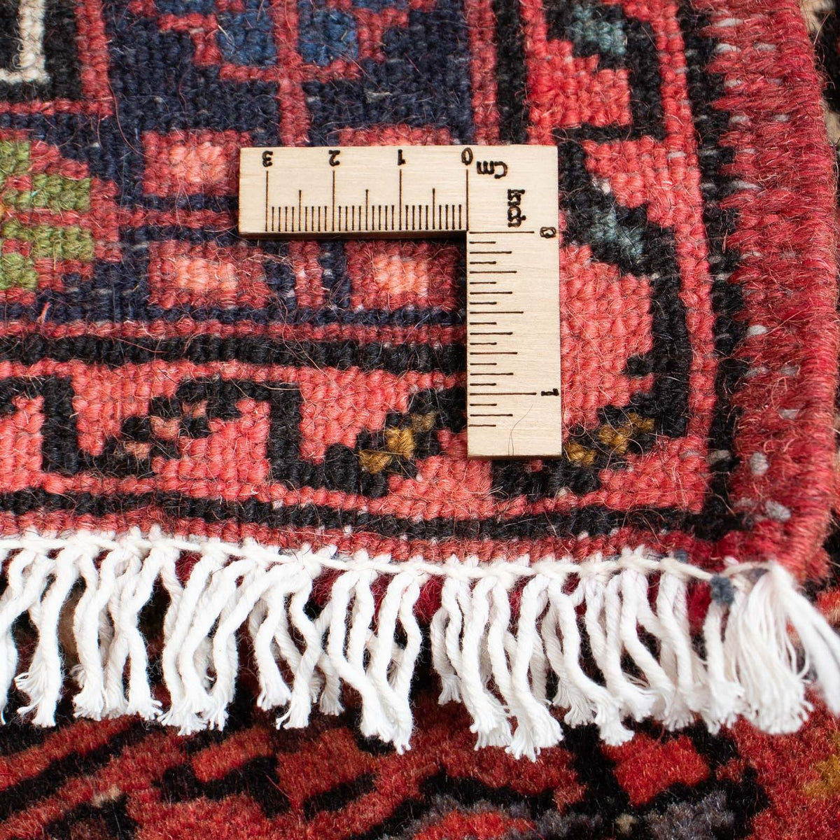 Alfombra persa - Nómada - 110 x 77 cm - rojo oscuro