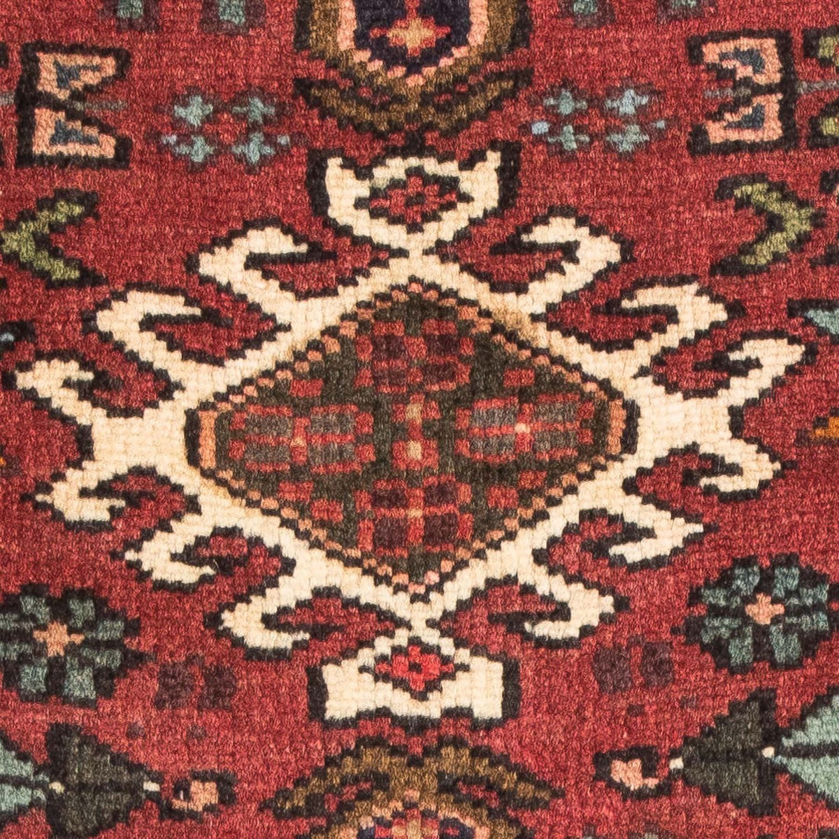 Alfombra persa - Nómada - 110 x 72 cm - rojo oscuro
