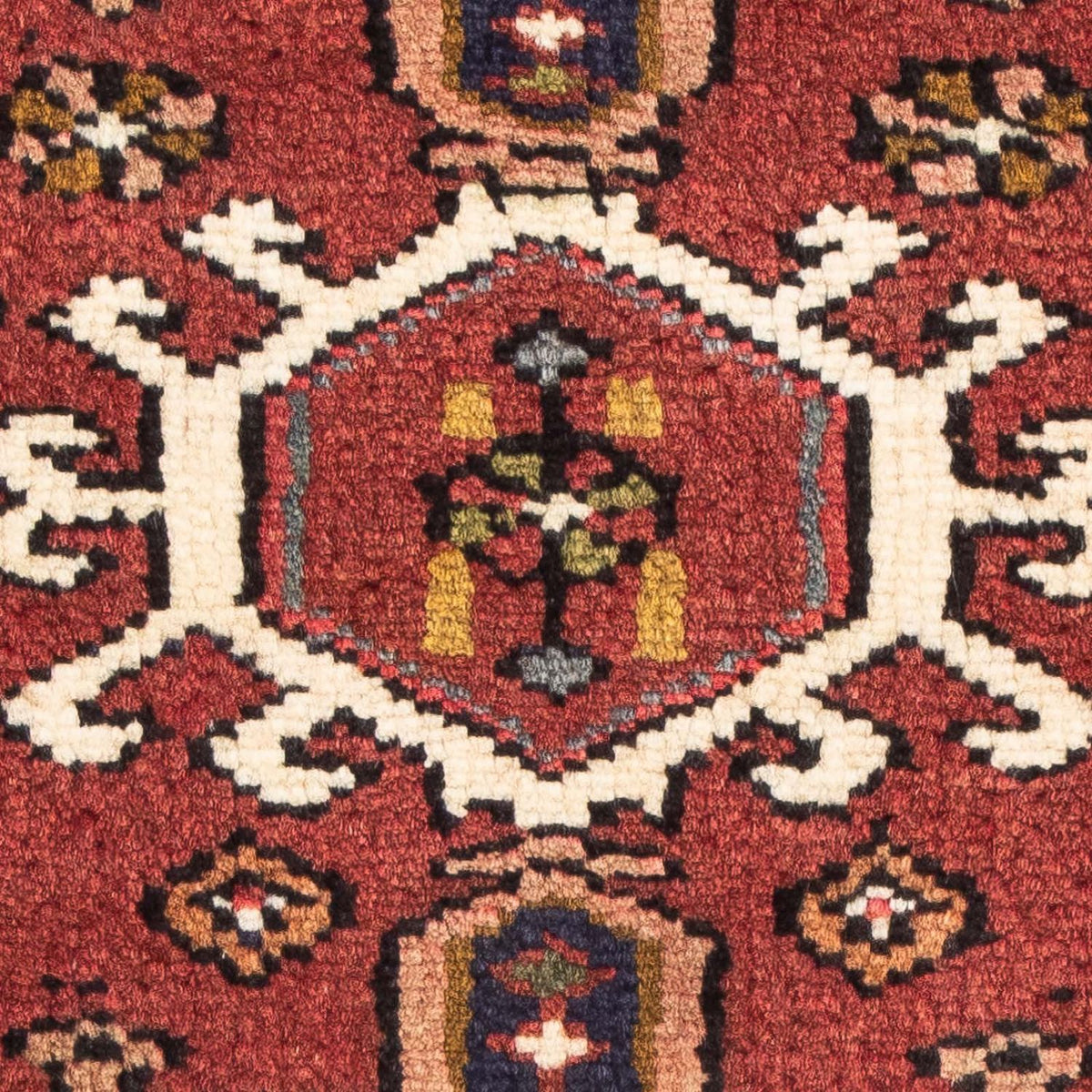 Alfombra persa - Nómada - 100 x 73 cm - rojo oscuro