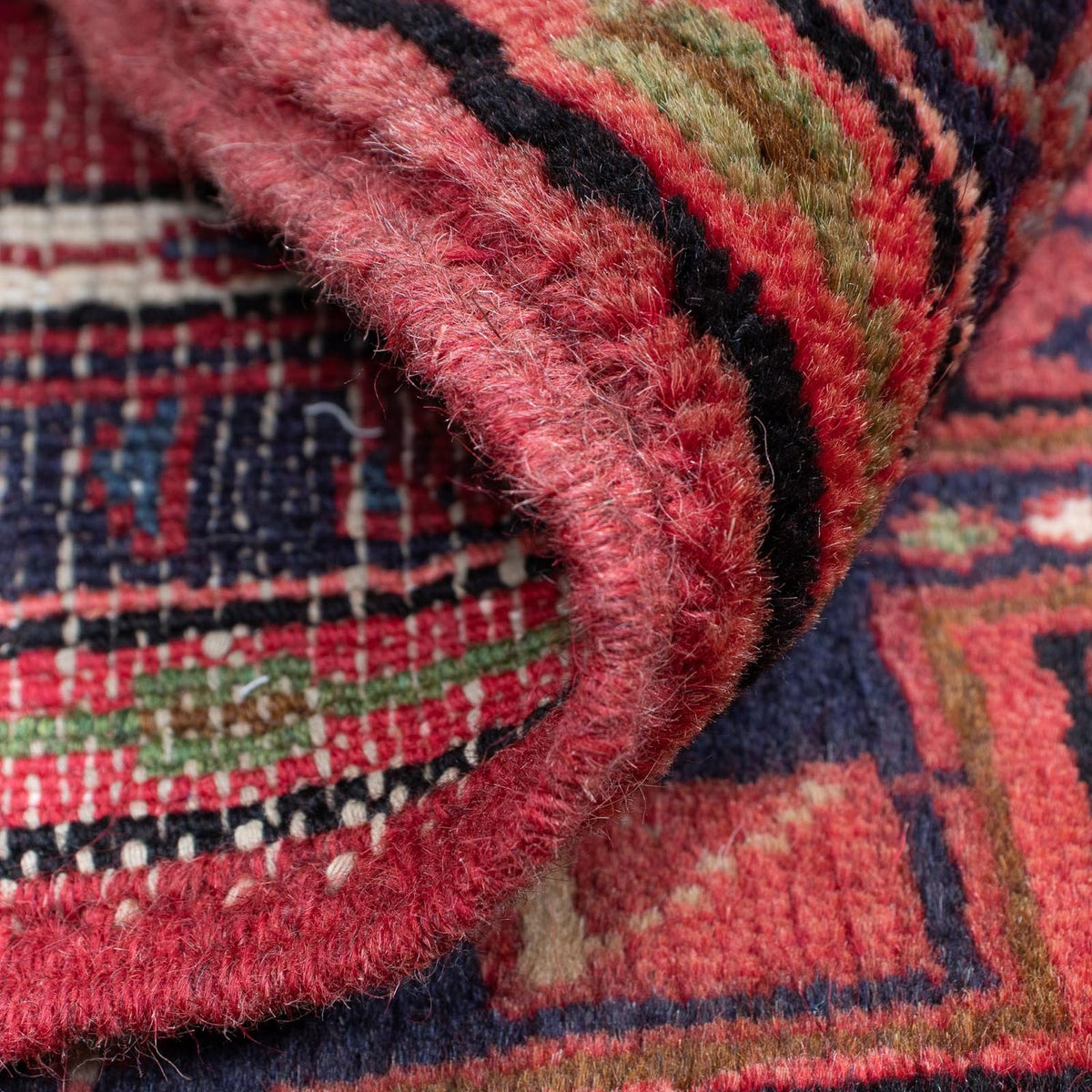 Alfombra persa - Nómada - 98 x 70 cm - rojo oscuro