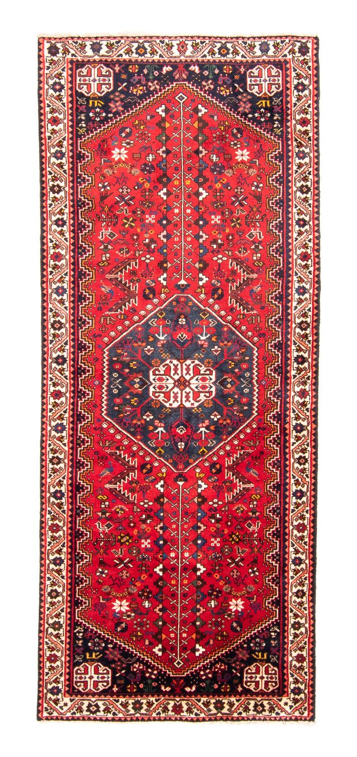 Alfombra de pasillo Alfombra persa - Nómada - 276 x 111 cm - rojo oscuro