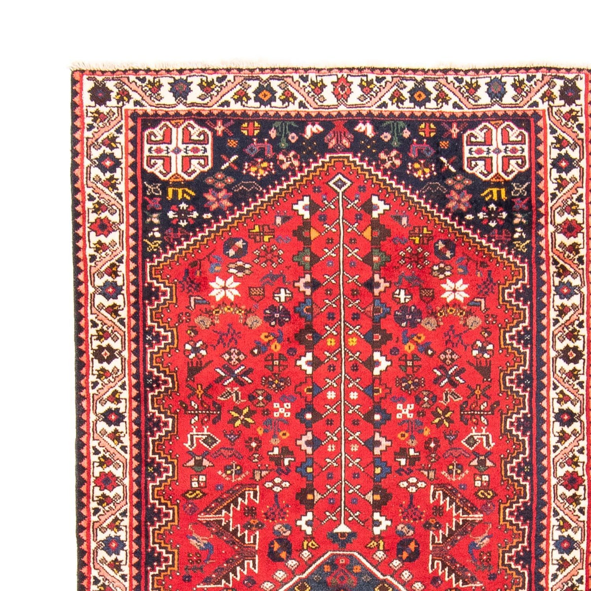 Alfombra de pasillo Alfombra persa - Nómada - 276 x 111 cm - rojo oscuro