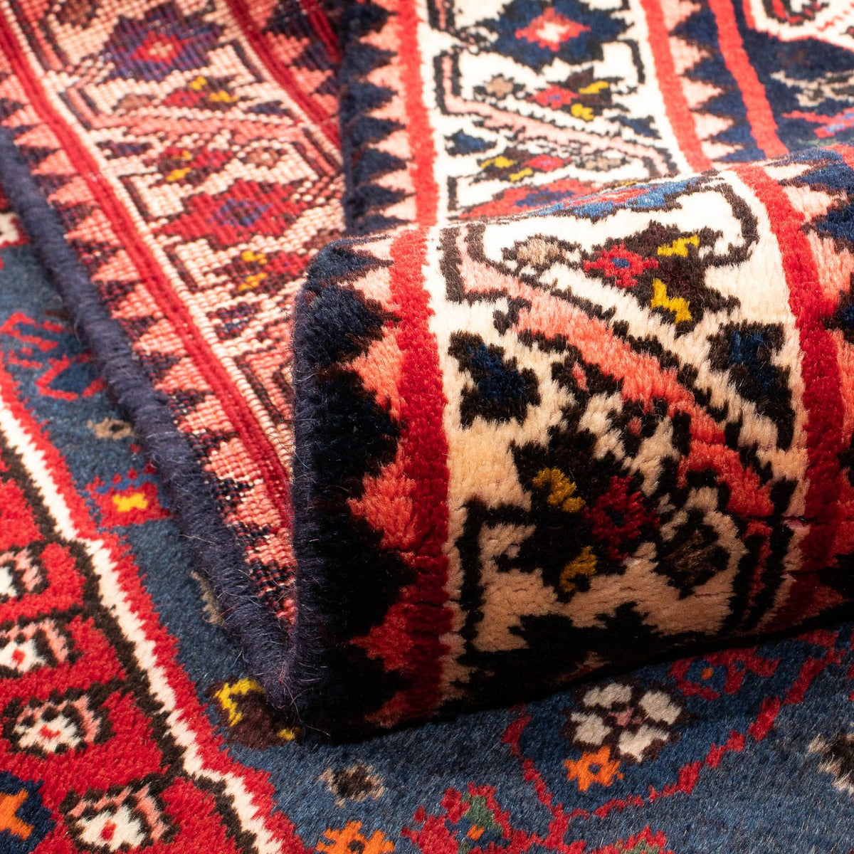 Alfombra de pasillo Alfombra persa - Nómada - 276 x 111 cm - rojo oscuro