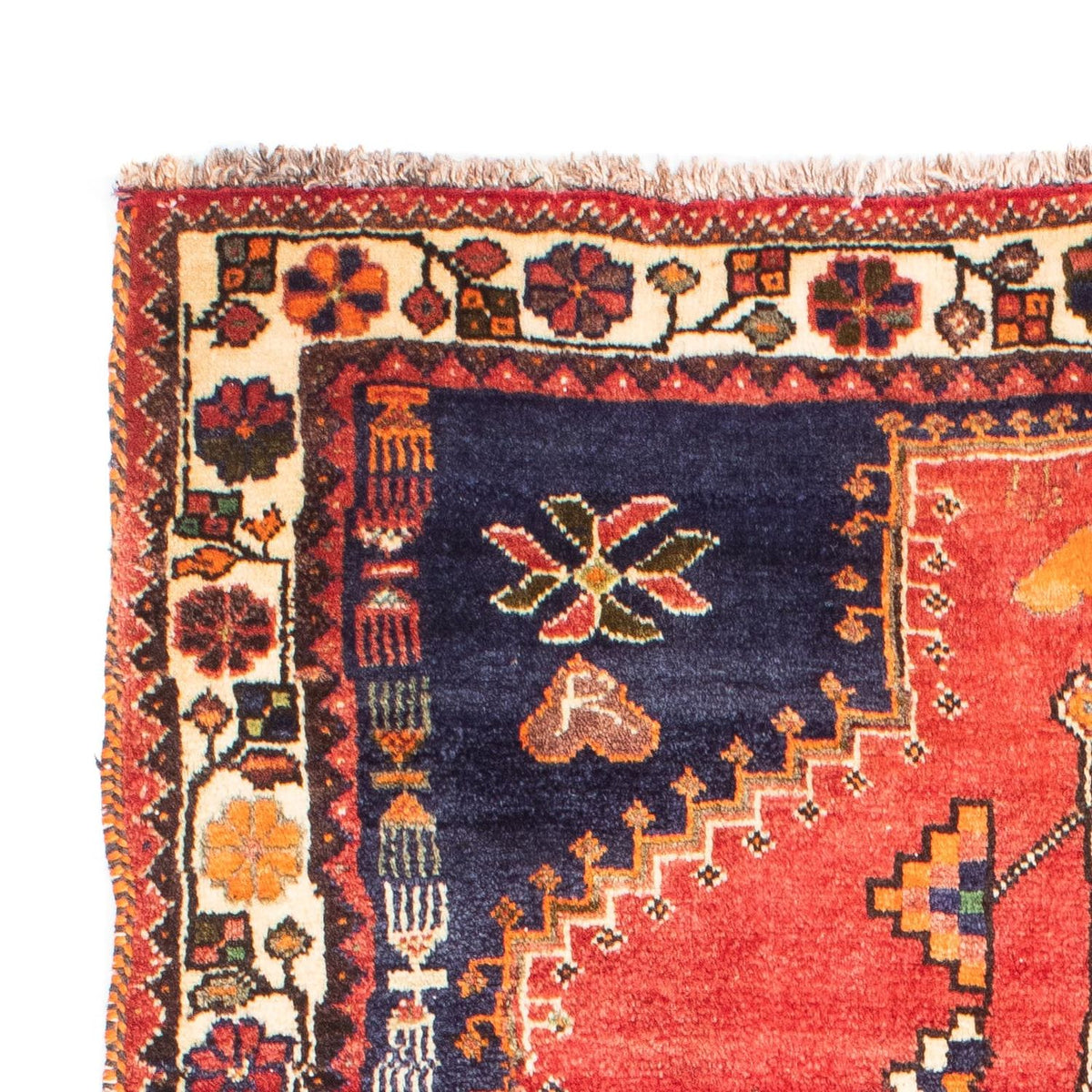 Alfombra persa - Nómada - 175 x 113 cm - rojo oscuro