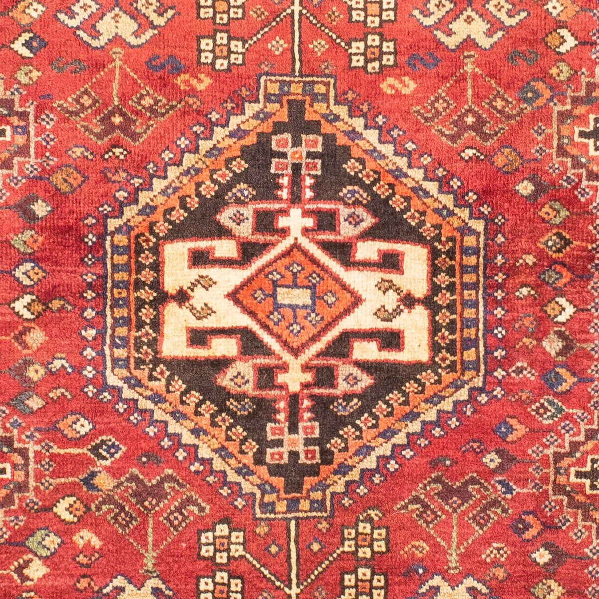 Alfombra persa - Nómada - 153 x 106 cm - rojo oscuro