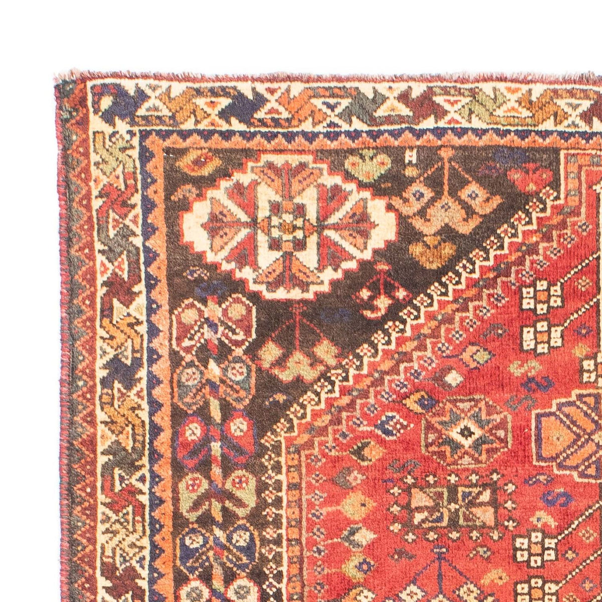 Alfombra persa - Nómada - 153 x 106 cm - rojo oscuro